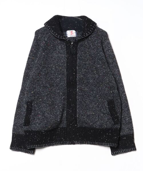 SON OF THE CHEESE(サノバチーズ)の「【SON OF THE CHEESE】CHECK MOHAIR CREWNECK SWEATER(ベスト・メンズ・ブラック/グリーン/ホワイト・X-LARGE/LARGE/MEDIUM)」の3枚目の写真