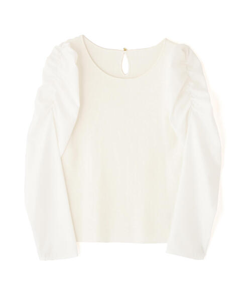 PROPORTION BODY DRESSING(プロポーションボディドレッシング)の「ボリュームスリーブニット / 1215170208(ニット/セーター・レディース・ホワイト/ブラック・FREE)」の11枚目の写真