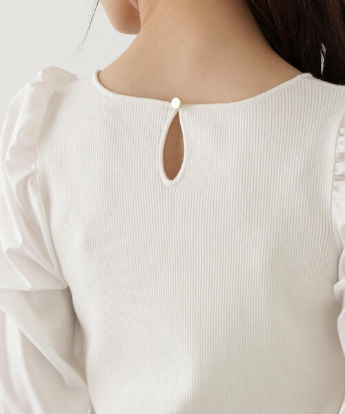 PROPORTION BODY DRESSING(プロポーションボディドレッシング)の「ボリュームスリーブニット / 1215170208(ニット/セーター・レディース・ホワイト/ブラック・FREE)」の22枚目の写真