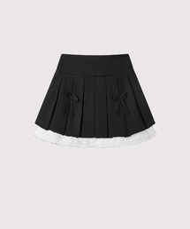LA POMME jours（ラポミ・ジュール）の「スイートリボンプリーツスカート Sweet Ribbon Pleats Skirt（スカート）」