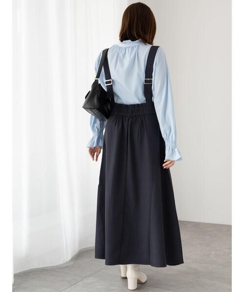 Te chichi TERRASSE(テチチテラス)の「フロントジップジャンパースカート(ワンピース・レディース・ブラック/チャコールグレー/グレー・F)」の6枚目の写真