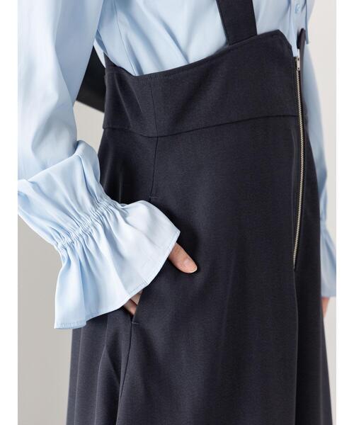 Te chichi TERRASSE(テチチテラス)の「フロントジップジャンパースカート(ワンピース・レディース・ブラック/チャコールグレー/グレー・F)」の7枚目の写真