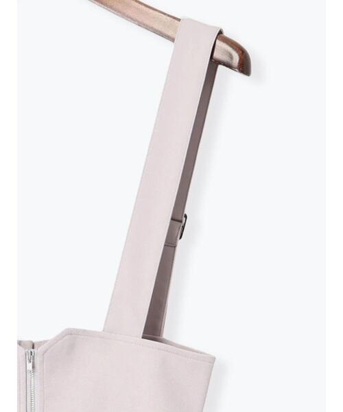 Te chichi TERRASSE(テチチテラス)の「フロントジップジャンパースカート(ワンピース・レディース・ブラック/チャコールグレー/グレー・F)」の15枚目の写真