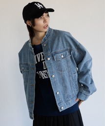 レディースのノーカラージャケット（デニム）ファッション通販 - ZOZOTOWN