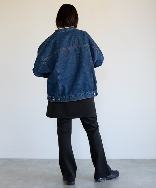 Collarless Denim Jacket ノーカラーデニムジャケット（ノーカラー