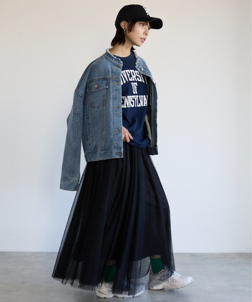 セール】Collarless Denim Jacket ノーカラーデニムジャケット