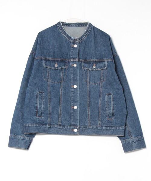 digne collarless jacket ディニュ コットン ジャケット digne collarless jacket ディニュ コットン ジャケット