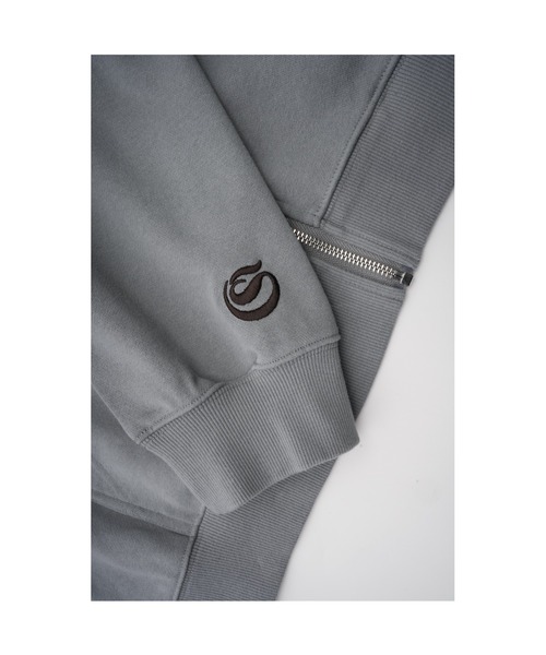 SPLR(エス・ピー・エル・アール)の「フーディー|Pigment Wash Zip Hoodie|SPLR(パーカー・メンズ・ブラック/グレー・S/M/L/XL)」の8枚目の写真