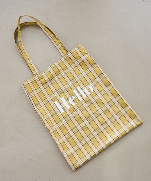 coen(コーエン)の「HELLO TOTE/ハローロゴトートバッグ(ショルダーバッグ・レディース・シルバー/ライトブルー/ベージュ/オレンジ/イエロー・FREE)」の3枚目の写真