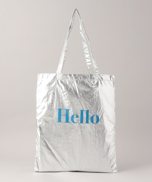 coen(コーエン)の「HELLO TOTE/ハローロゴトートバッグ(ショルダーバッグ・レディース・シルバー/ライトブルー/ベージュ/オレンジ/イエロー・FREE)」の8枚目の写真
