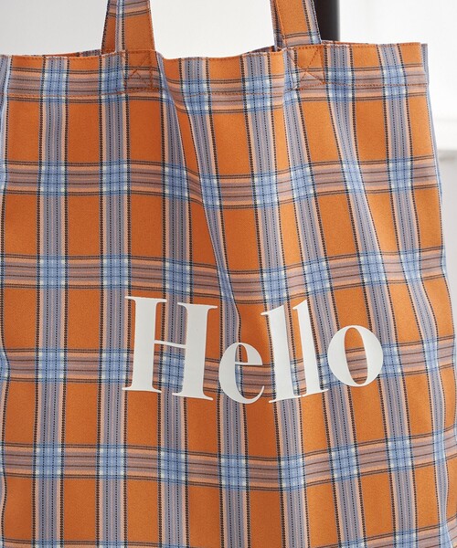 coen(コーエン)の「HELLO TOTE/ハローロゴトートバッグ(ショルダーバッグ・レディース・シルバー/ライトブルー/ベージュ/オレンジ/イエロー・FREE)」の11枚目の写真