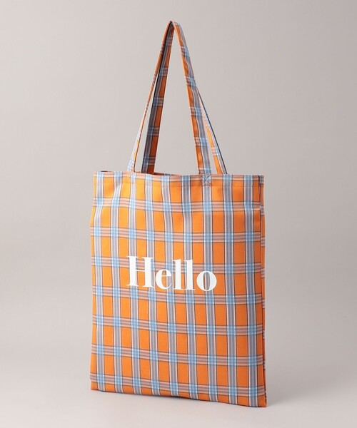 coen(コーエン)の「HELLO TOTE/ハローロゴトートバッグ(ショルダーバッグ・レディース・シルバー/ライトブルー/ベージュ/オレンジ/イエロー・FREE)」の12枚目の写真