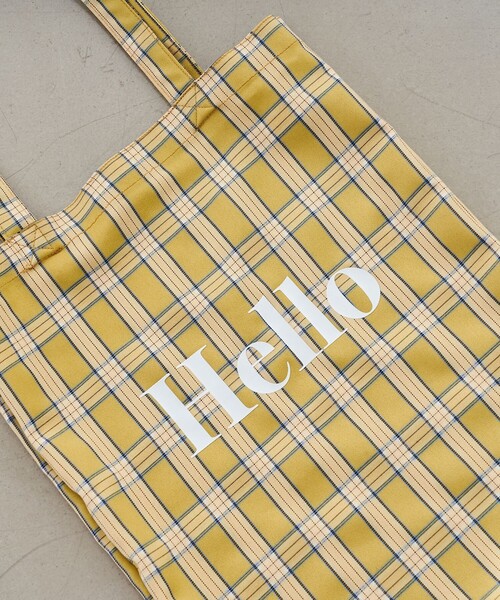 coen(コーエン)の「HELLO TOTE/ハローロゴトートバッグ(ショルダーバッグ・レディース・シルバー/ライトブルー/ベージュ/オレンジ/イエロー・FREE)」の17枚目の写真