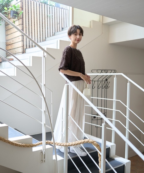 新品ルージュヴィフアンナ　 シアーフリンジニット　UNITEDARROWS 新品ルージュヴィフアンナ シアーフリンジニット UNITEDARROWS