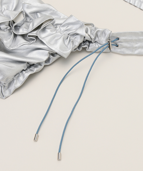 JOINT WORKS(ジョイントワークス)の「Casselini/キャセリーニ ボリュームフリルビッグショルダー(ショルダーバッグ・レディース・ブラック/カーキ/シルバー・FREE)」の9枚目の写真