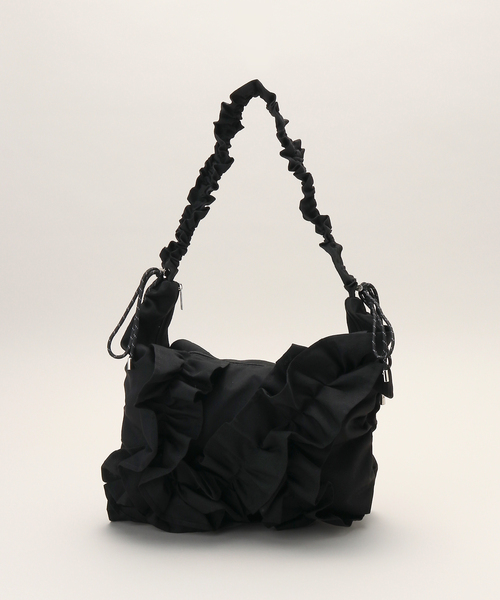 JOINT WORKS(ジョイントワークス)の「Casselini/キャセリーニ ボリュームフリルビッグショルダー(ショルダーバッグ・レディース・ブラック/カーキ/シルバー・FREE)」の17枚目の写真