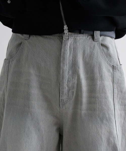 EPNK（イーピーエヌケー）の「【EPNK】Switch slab wide denim pants / スイッチスラブワイドデニムパンツ（デニムパンツ・メンズ・ブラック/グレー/ブルー/ブラック系その他・SMALL/LARGE/MEDIUM）」の19枚目の写真