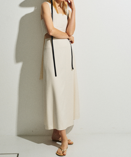 Rouge vif（ルージュヴィフ）の「【セットアップ対応】巻風ロングスカート（スカート・レディース・ブラック/アイボリー・38/36）」の16枚目の写真