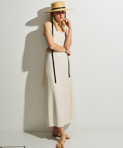 Rouge vif（ルージュヴィフ）の「【セットアップ対応】巻風ロングスカート（スカート・レディース・ブラック/アイボリー・38/36）」の13枚目の写真