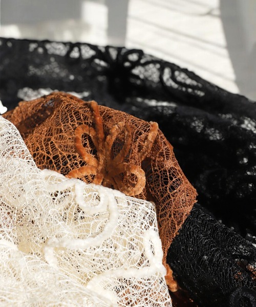 OWNth（オンス）の「モールレースシャツトップス（シャツ/ブラウス・レディース・アイボリー/ブラウン/ブラック・ONESIZE）」の18枚目の写真