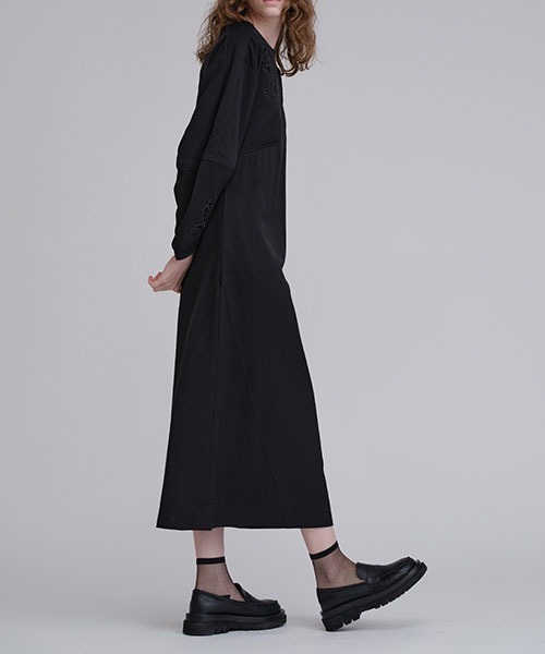 WILLFULLY ワンピース sheer tulle embroidery panel OP（ワンピース）｜WILLFULLY（ウィル