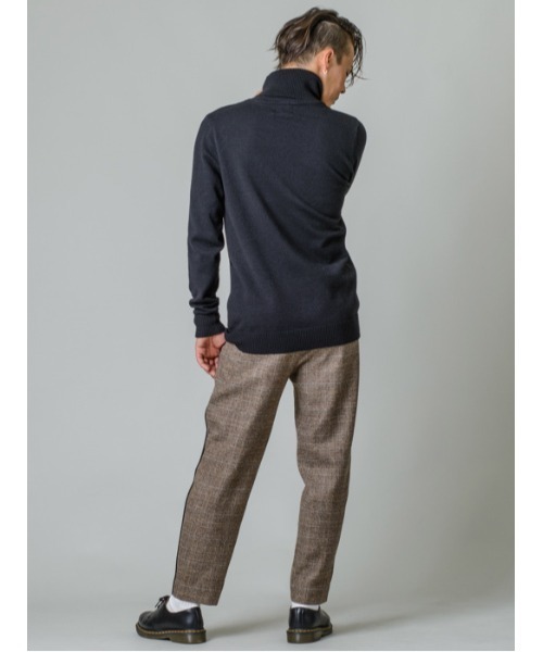 REGIEVO（レジエボ）の「グレンチェック2タックスラックス（スラックス・メンズ・チャコールグレー/ライトグレー/ベージュ・SMALL/MEDIUM/LARGE/X-LARGE）」の7枚目の写真