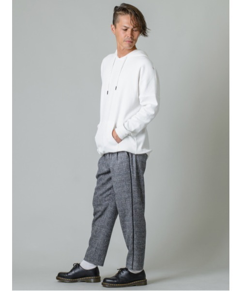 REGIEVO（レジエボ）の「グレンチェック2タックスラックス（スラックス・メンズ・チャコールグレー/ライトグレー/ベージュ・SMALL/MEDIUM/LARGE/X-LARGE）」の10枚目の写真