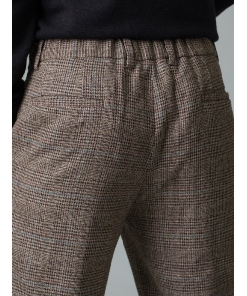 REGIEVO（レジエボ）の「グレンチェック2タックスラックス（スラックス・メンズ・チャコールグレー/ライトグレー/ベージュ・SMALL/MEDIUM/LARGE/X-LARGE）」の16枚目の写真