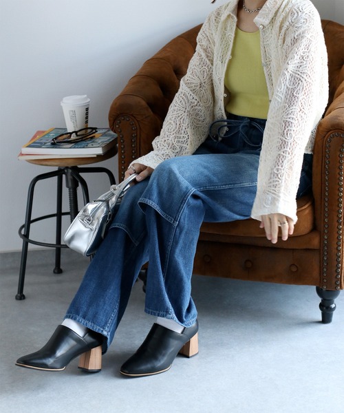 cepo（セポ）の「ダブルニーデニムワークパンツ（デニムパンツ・レディース・ブルー系3/ブルー系2・S/M/L）」の14枚目の写真