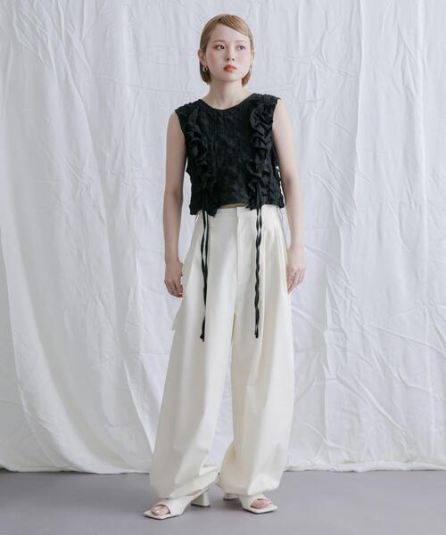 KBF（ケイビーエフ）の「ツイルペインターパンツ（その他パンツ・レディース・チャコールグレー/カーキ/アイボリー・ONE）」の7枚目の写真