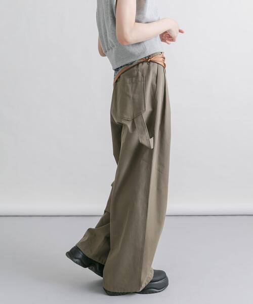 KBF（ケイビーエフ）の「ツイルペインターパンツ（その他パンツ・レディース・チャコールグレー/カーキ/アイボリー・ONE）」の13枚目の写真