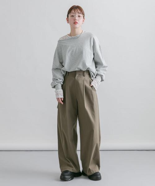 KBF（ケイビーエフ）の「ツイルペインターパンツ（その他パンツ・レディース・チャコールグレー/カーキ/アイボリー・ONE）」の19枚目の写真