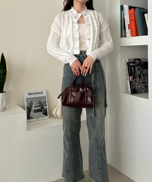 efill(エフィル)の「クロス ボーダー ミニ ボストン バック / ストラップ付(ショルダーバッグ・レディース・レッド・FREE)」の20枚目の写真