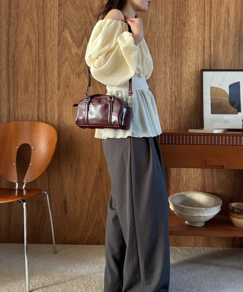 efill(エフィル)の「クロス ボーダー ミニ ボストン バック / ストラップ付(ショルダーバッグ・レディース・レッド・FREE)」の15枚目の写真