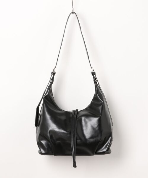 florist（フローリスト）の「【軽量・2WAY】レザータッチロングプルワンショルダーバッグ（ショルダーバッグ・レディース・モカ/ブラック・FREE）」の15枚目の写真