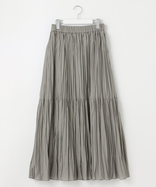 ハンドワッシャープリーツ スカート（スカート）｜自由区（ジユウク