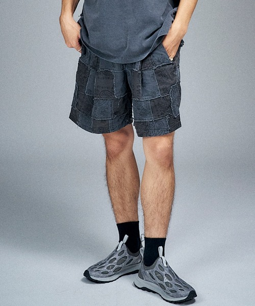 Universal Style Wear(ユニバーサルスタイルウェア)の「Universal Style Wear HAV-A-HANK ハバハンク パッチワーク パンツ(その他パンツ・メンズ・スミクロ/カーキ/オフホワイト/グレー・MEDIUM/LARGE/X-LARGE)」の3枚目の写真