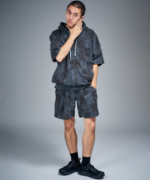 Universal Style Wear(ユニバーサルスタイルウェア)の「Universal Style Wear HAV-A-HANK ハバハンク パッチワーク パンツ(その他パンツ・メンズ・スミクロ/カーキ/オフホワイト/グレー・MEDIUM/LARGE/X-LARGE)」の5枚目の写真