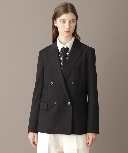 DRESSTERIOR（ドレステリア）の「【大人百花春号掲載 モデル美香さん着用】ピークドダブルライトストレッチジャケット（テーラードジャケット・レディース・ブラック・38/36/34）」の6枚目の写真