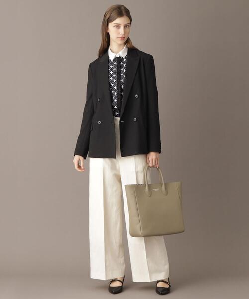 DRESSTERIOR（ドレステリア）の「【大人百花春号掲載 モデル美香さん着用】ピークドダブルライトストレッチジャケット（テーラードジャケット・レディース・ブラック・38/36/34）」の18枚目の写真