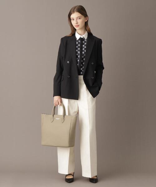 DRESSTERIOR（ドレステリア）の「【大人百花春号掲載 モデル美香さん着用】ピークドダブルライトストレッチジャケット（テーラードジャケット・レディース・ブラック・38/36/34）」の19枚目の写真