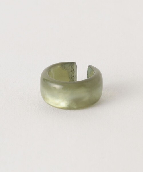 green label relaxing（グリーンレーベルリラクシング）の「マーブルメタル 2本セット イヤーカフ / イヤカフ（イヤーカフ・レディース・ライトグレー/ブラウン・FREE）」の6枚目の写真