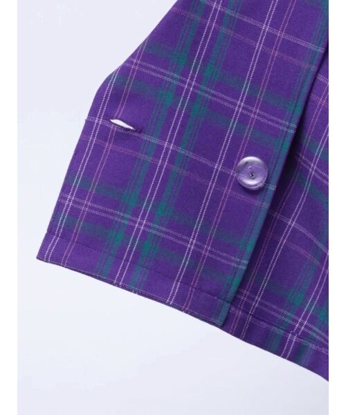 jouetie（ジュエティ）の「【FRUITSZIPPER仲川瑠夏】クロップドジャケット（テーラードジャケット・レディース・パープル・MEDIUM）」の11枚目の写真