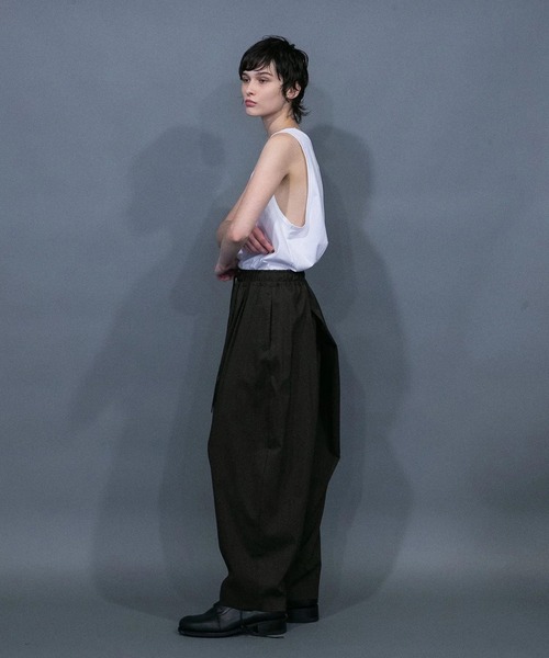 【my beautiful landlet】 COHORUS RAMIE × SOLOTEX BACK WARP WIDE PANTSの7枚目の写真