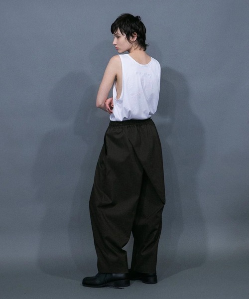 【my beautiful landlet】 COHORUS RAMIE × SOLOTEX BACK WARP WIDE PANTSの8枚目の写真