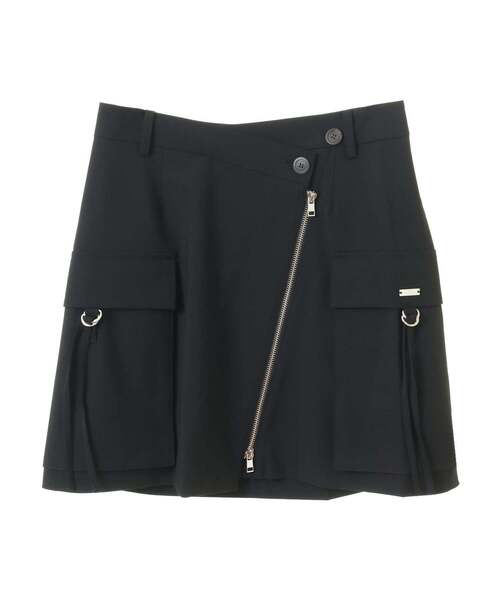 CONVERSE TOKYO(コンバーストウキョウ)の「【HL】WRAP ZIP APRON SKIRT(SET UP)(スカート・レディース・グレー/ブラック/ベージュ・FREE)」の2枚目の写真