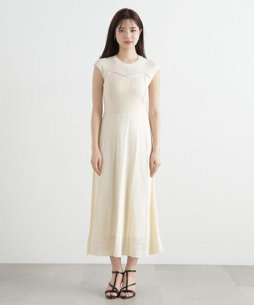PROPORTION BODY DRESSING(プロポーションボディドレッシング)の「柄編みニットワンピース / 1215140400(ワンピース・レディース・ベージュ/ブラック・MEDIUM/SMALL)」の15枚目の写真