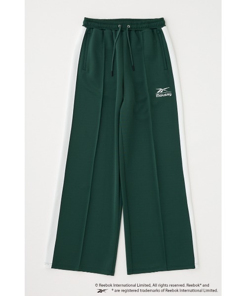 MOUSSY（マウジー）の「REEBOK TRACK パンツ（スウェットパンツ・レディース・ネイビー/オフホワイト/ダークグリーン・1/2）」の4枚目の写真