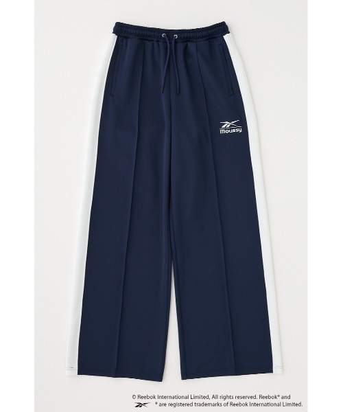 MOUSSY（マウジー）の「REEBOK TRACK パンツ（スウェットパンツ・レディース・ネイビー/オフホワイト/ダークグリーン・1/2）」の6枚目の写真