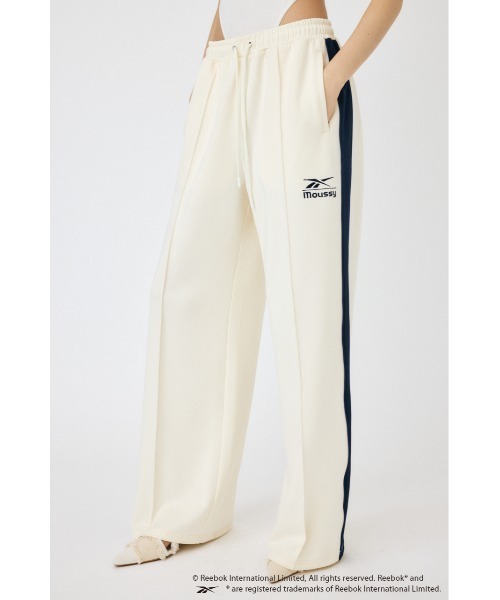 MOUSSY（マウジー）の「REEBOK TRACK パンツ（スウェットパンツ・レディース・ネイビー/オフホワイト/ダークグリーン・1/2）」の7枚目の写真